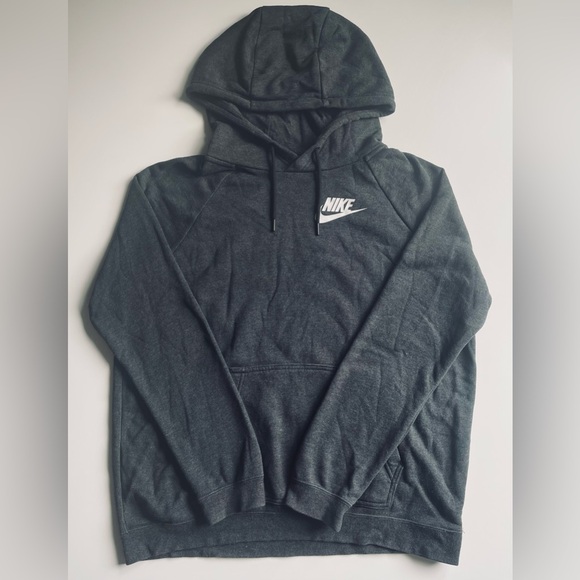 Nike Sportswear Women's Rally Black Heather/White Hoodie - Picture 2 of 5